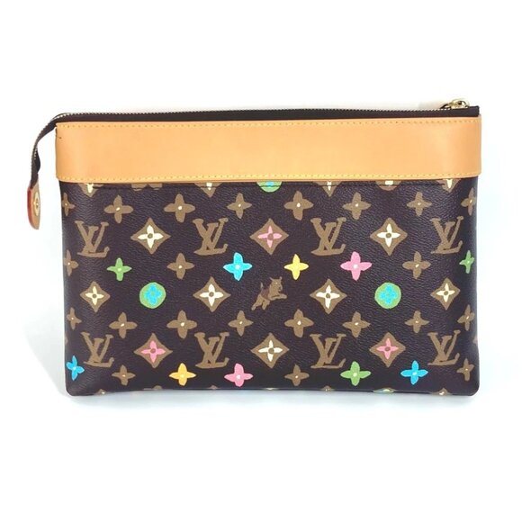 LOUIS VUITTON M83568 Monogram-Cragi Pochette-Voyage Souple bag pouch Clutch - Picture 11 of 16